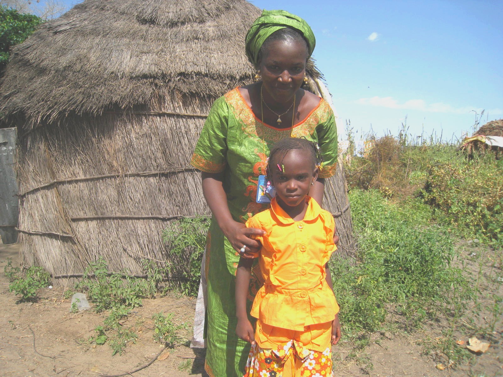 Habitantes de Kob Gayane en brousse