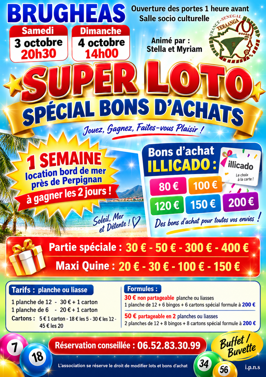 Loto Teraanga 3 et 4 octobre 2026